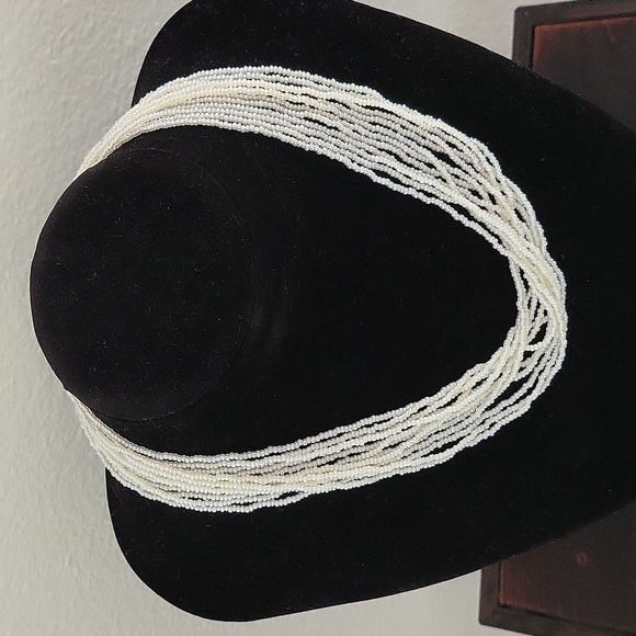 Multi Strand Mini Seed Bead Necklace - Picture 2 of 6